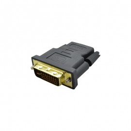 Adaptér DVI samec (24+5) na HDMI samicu, čierny