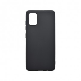 Matné silikónové puzdro Samsung Galaxy A51 čierne
