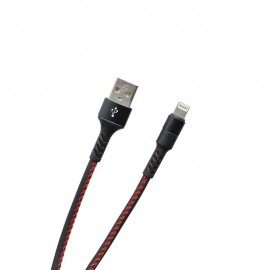 Dátový kábel Apple Lightning čierny, 2A, 1 m, TPU