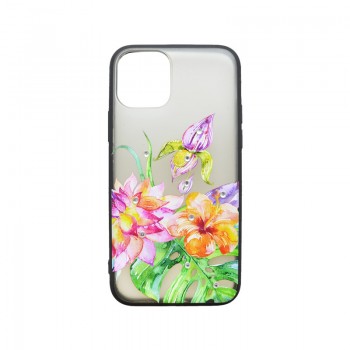 Plastové puzdro iPhone 11 kvetinové - vzor 2