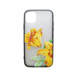 Plastové puzdro iPhone 11 kvetinové - vzor 6