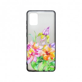 Plastové puzdro Samsung Galaxy A71 kvetinové - vzor 2