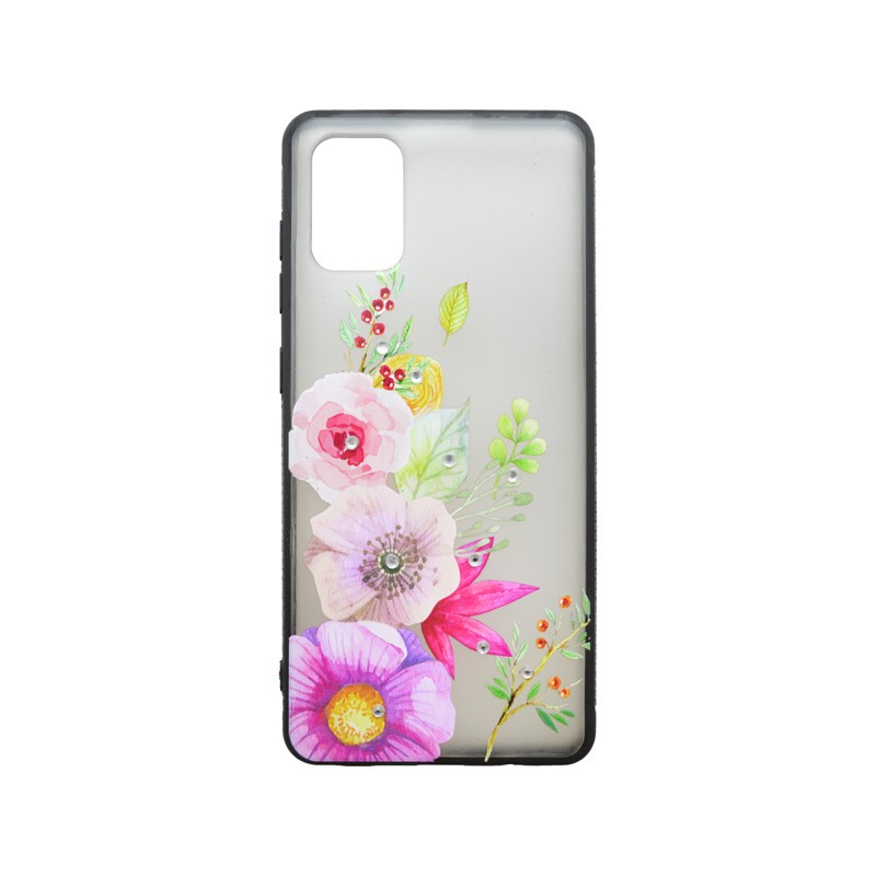 Plastové puzdro Samsung Galaxy A71 kvetinové - vzor 9