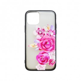 Plastové puzdro iPhone 11 Pro kvetinové - vzor 3