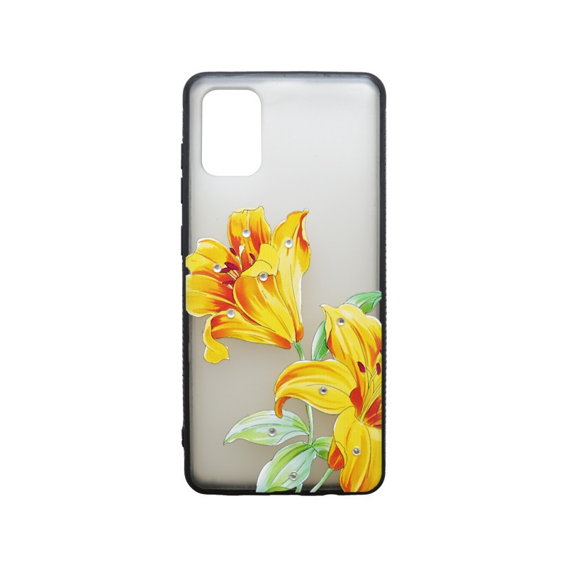 Plastové puzdro Samsung Galaxy A51 kvetinové - vzor 6