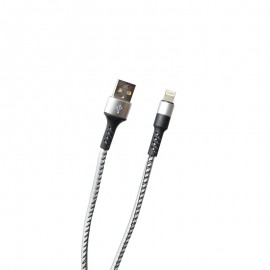 Dátový kábel Apple Lightning strieborný, 2A, 1 m, TPU