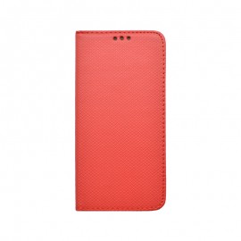 Motorola G8 Power Lite červená bočná knižka, vzorovaná