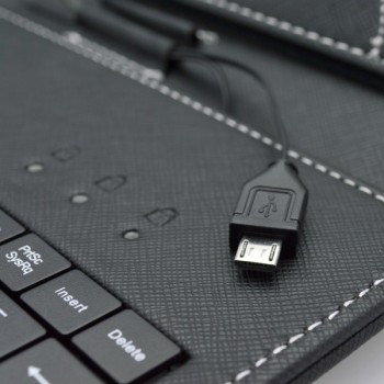 Obal na tablet s micro USB OTG klávesnicou, uhlopriečka 8’, čierny