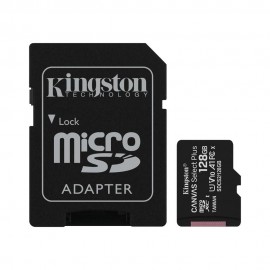 Pamäťová karta Kingston microSDXC Canvas SP (128GB/class 10) + adaptér
