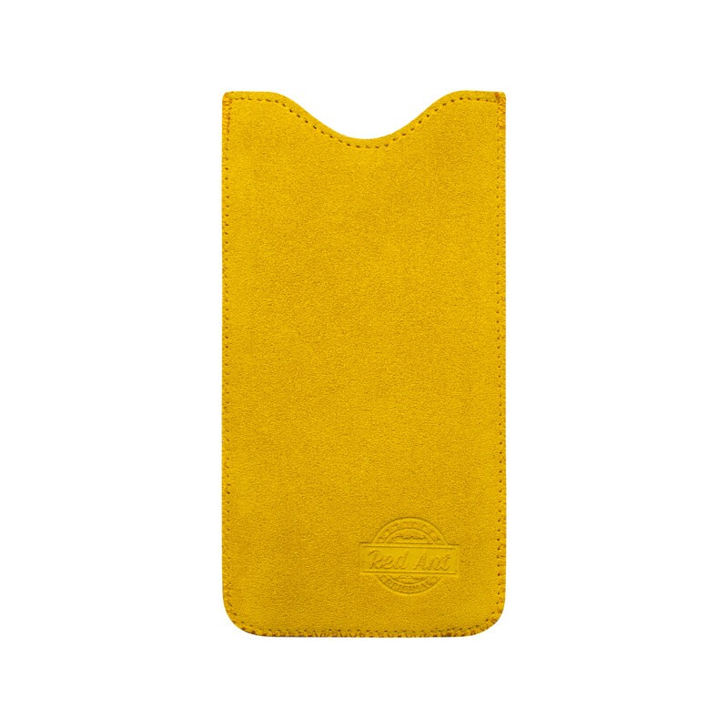 4XL puzdro z brúsenej kože SPRING žlté