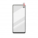 Xiaomi Redmi 10X čierna sklenená fólia Full Glue, Q Sklo
