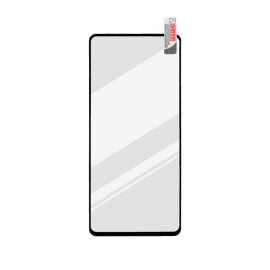 Xiaomi POCO X3 čierna sklenená fólia Full Glue, Q Sklo
