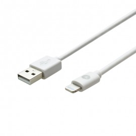 Sturdo dátový kábel 2,4A MFI certifikovaný Apple Lightning, 1m (C89), biely