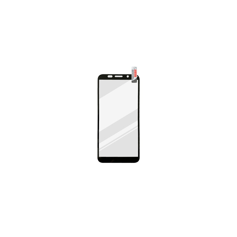 Huawei Y5p čierne Full Glue sklenená fólia,  Q sklo