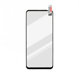 Motorola One Fusion Plus čierne Full Glue sklenená fólia,  Q sklo