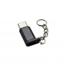 Redukcia z micro USB na USB-C čierna