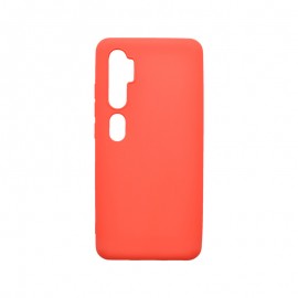 Matné silikónové puzdro Xiaomi Mi Note 10 červené