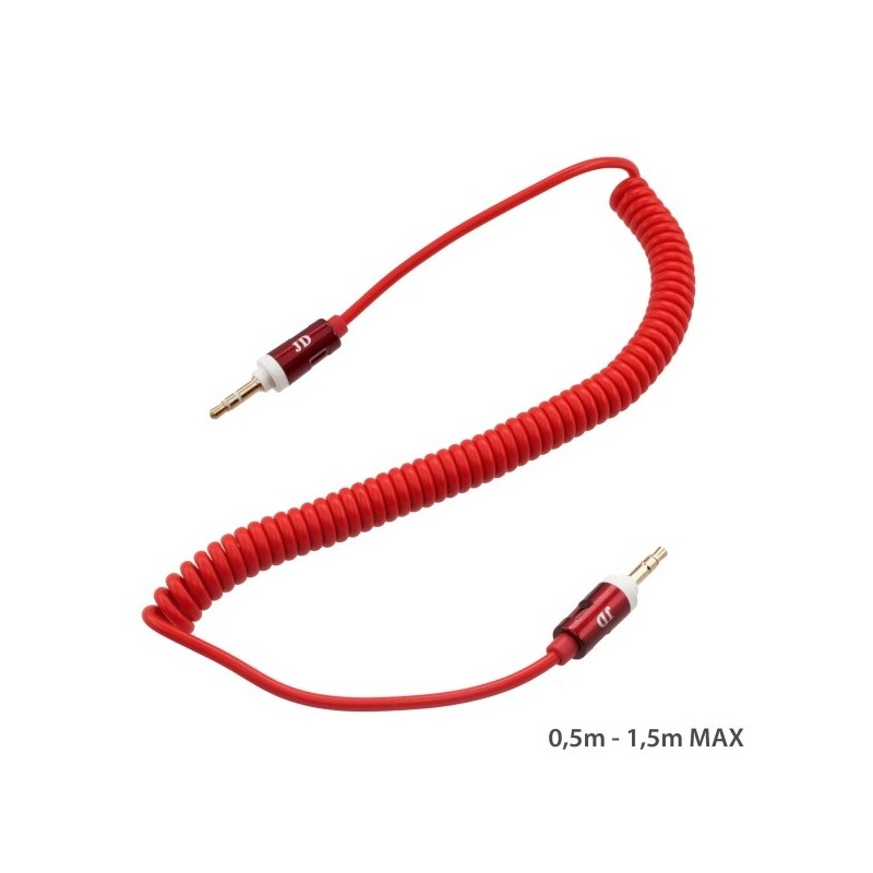 AUX kábel 2x3.5mm, červený