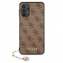 Guess puzdro na Samsung Galaxy A32 LTE 4G A325, Charms Collection, hnedá