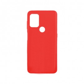 mobilNET silikónové puzdro Motorola G30, červené matné