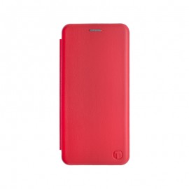 mobilNET knižkové puzdro Motorola G100, červená Lichi 