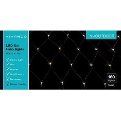 Vivanco svetelná sieť 160LED 38047
