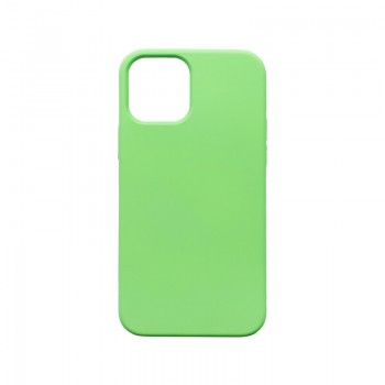 mobilNET silikónové puzdro iPhone 12 / iPhone 12 Pro, zelená Liquid 