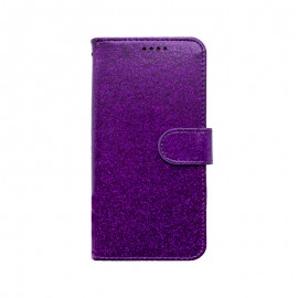 mobilNET knižkové puzdro iPhone 13 Mini, fialová, Spark  