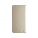 mobilNET knižkové puzdro Samsung Galaxy A22 4G, zlatá, Lichi 