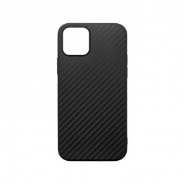 mobilNET gumené puzdro iPhone 13 Mini, čierne, Carbon 