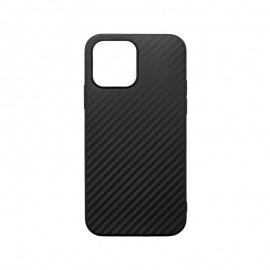 mobilNET gumené puzdro iPhone 13 Pro Max, čierne, Carbon 