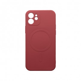mobilNET puzdro MagSafe iPhone 12, červené  