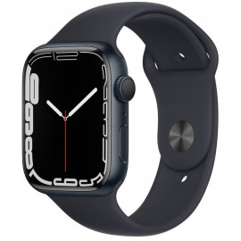 Apple Watch 7 GPS, 45mm púzdro z polnočno atramentového hliníka - temno atramentový športový...