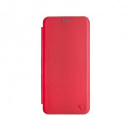 mobilNET knižkové puzdro Motorola Moto E40, červená, Lichi