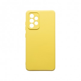 mobilNET silikónové puzdro Samsung Galaxy A52s, žlté, Silicon 