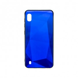 mobilNET plastové puzdro Samsung Galaxy A10, modré, 3D Triangle 
