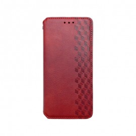 mobilNET knižkové puzdro Samsung Galaxy S22, červená, Pattern