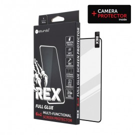 Sturdo Rex protective glass + Camera protection Samsung Galaxy S22, čierne, 6v1 