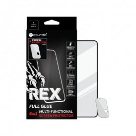 Sturdo Rex protective glass + Camera protection Samsung Galaxy A52 / A52s / A52 LTE / A52 5G, čierne, 6v1
