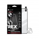 Sturdo Rex protective glass + Camera protection iPhone 13, čierne, 6v1