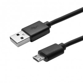 mobilNET dátový kábel Micro USB 1M, 2A, čierny, BULK