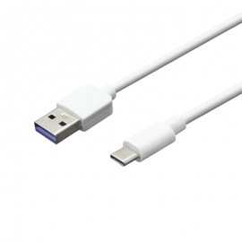 mobilNET dátový kábel USB - Type C 2A, Eko balenie, biela, 2M