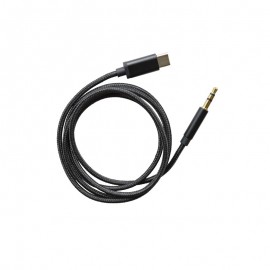 Audio kábel USB-C - 3.5 mm jack čierny