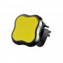 Magnetický držiak mobilu do ventilačnej mriežky, žltý