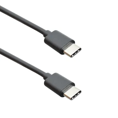 2X TypeC čierny kábel s podp. 3A PD fast charge(ECO balenie)