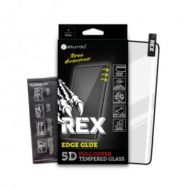 Sturdo Rex ochranné sklo Samsung Galaxy S22 Ultra, čierne, Edge Glue 5D