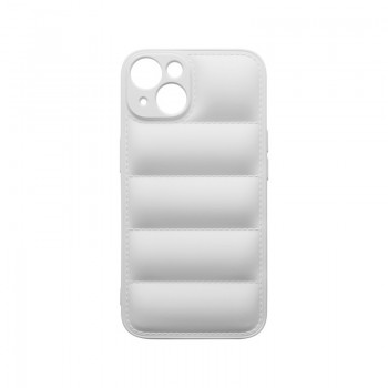mobilNET silikónové puzdro iPhone 14, biele, Puff 