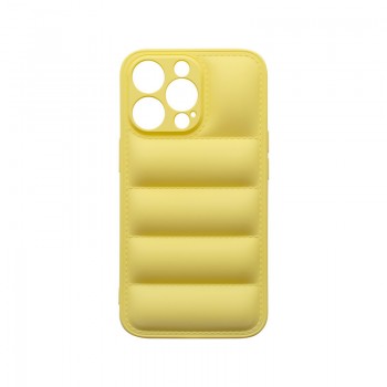 mobilNET silikónové puzdro iPhone 14 Pro, žlté, Puff 