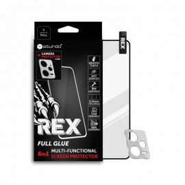 Sturdo Rex protective glass + Camera protection Xiaomi Redmi Note 12 Pro 5G, Full Glue 6v1