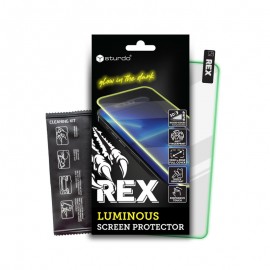 Sturdo Rex Luminous ochranné sklo iPhone 14, zelená 